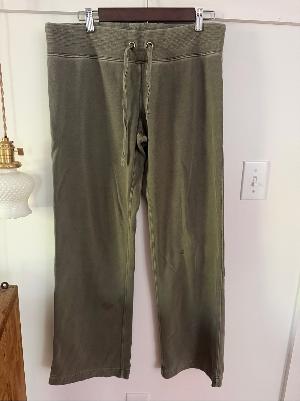 J. Crew Olive Green heavy-weight  Drawstring Sweatpants.